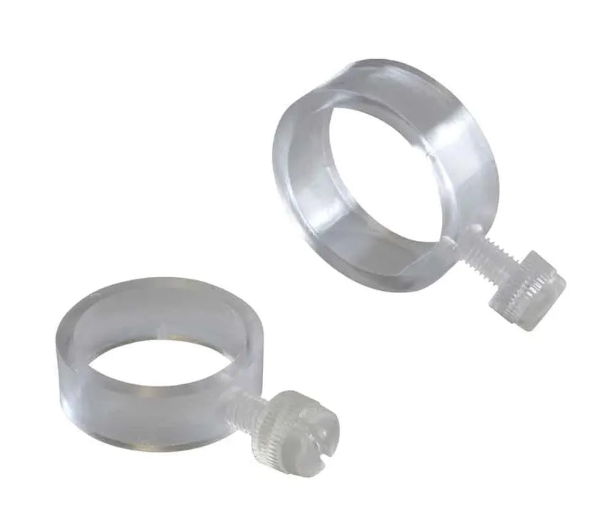 Flag Fastners 1" White/Clear  EZ Mounts (Pair)