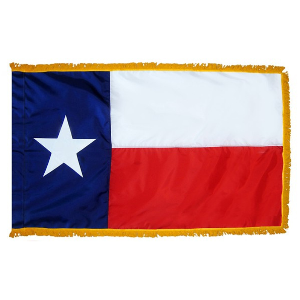 Nylon Texas State Flag Pole Hemmed