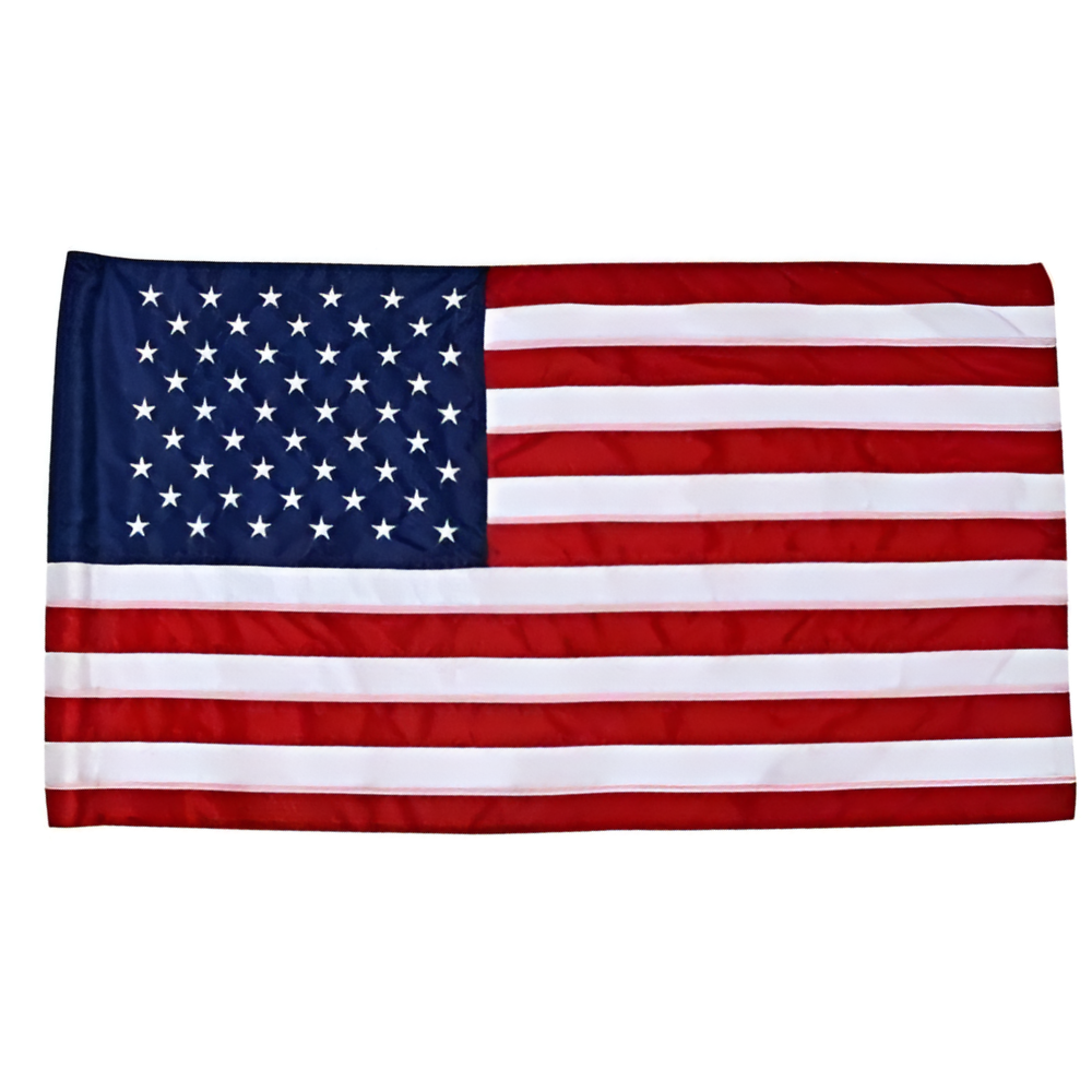 US Nylon Flags with Pole Hem