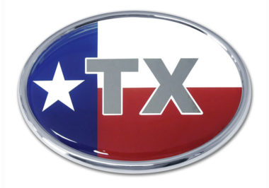 Texas Auto Flags, Decals & Emblems