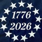 America's 250th Anniversary Flag - Collector Commemorative Item w/ Embroidered Star Field