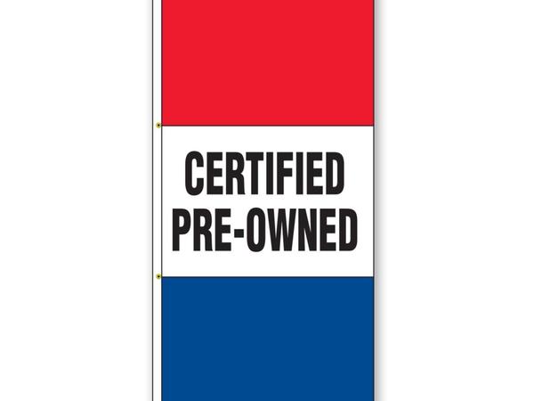 Double Faced Free Flying Drape Flags (Certified Pre-Owned)