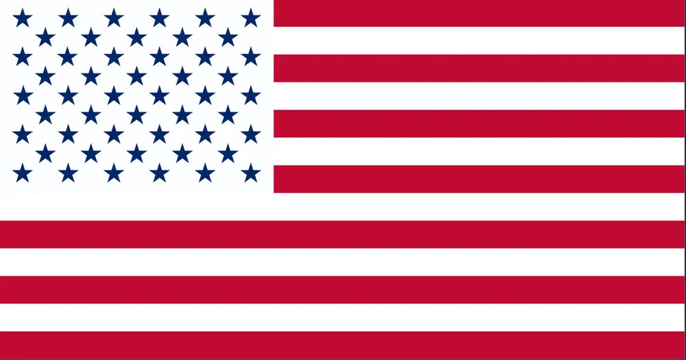 Inverted American Flag w/ Blue Stars