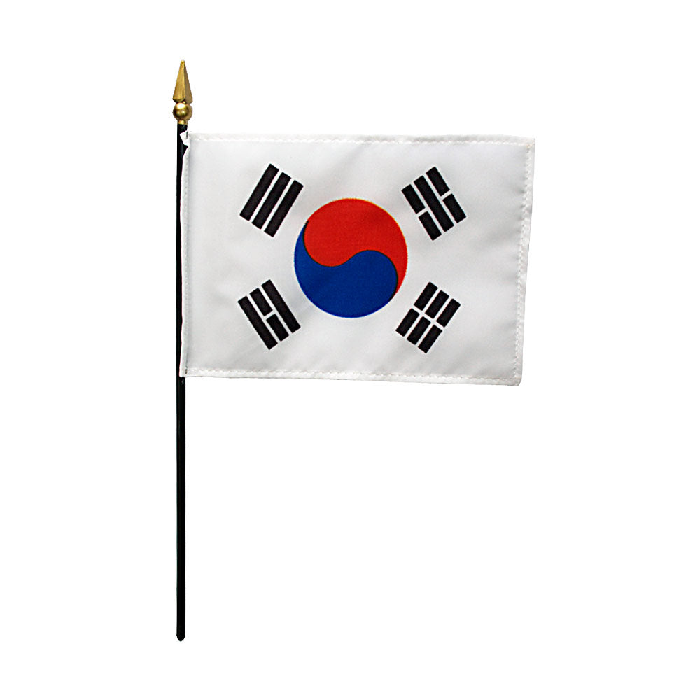 Mini Country Flags on Black Staff