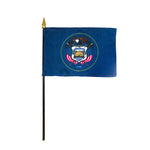 Mini State Flags on Black Staffs