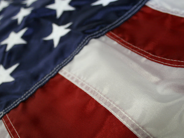 US Nylon Flags with Pole Hem