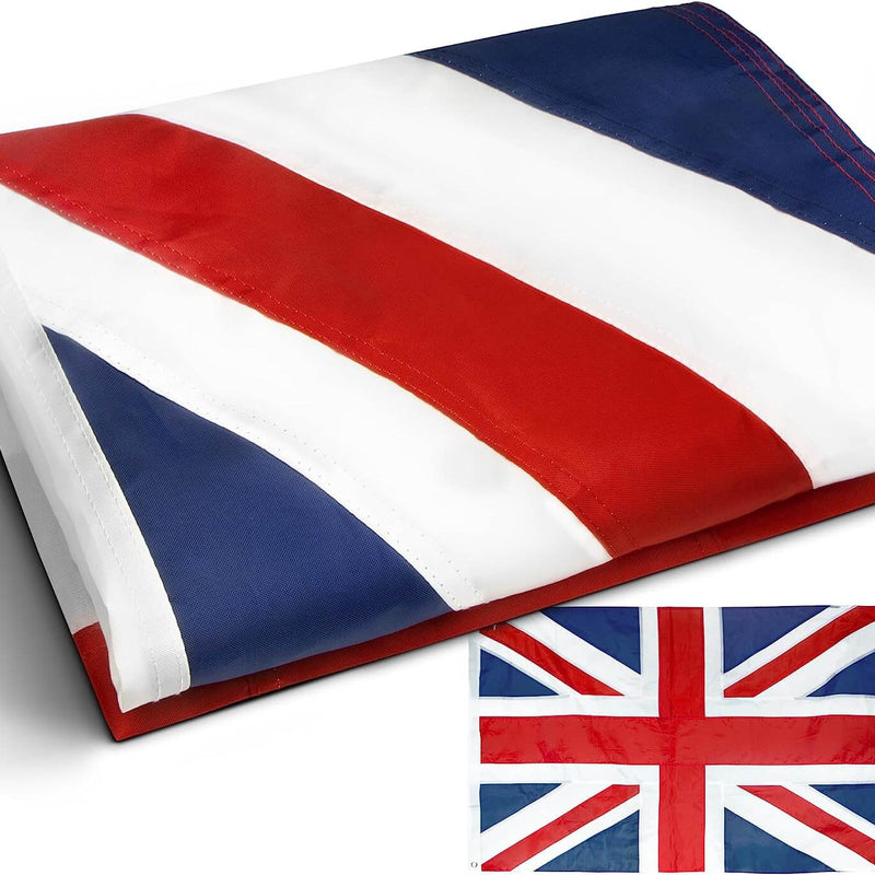 EverStrong Nylon Embroidered United Kingdom Flag 3×5 Foot