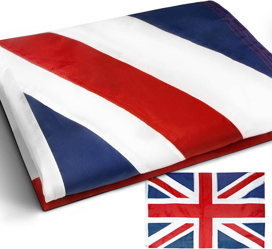 EverStrong Nylon Embroidered United Kingdom Flag 3×5 Foot