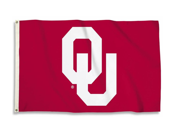 OU Sooners Nylon Applique Flag