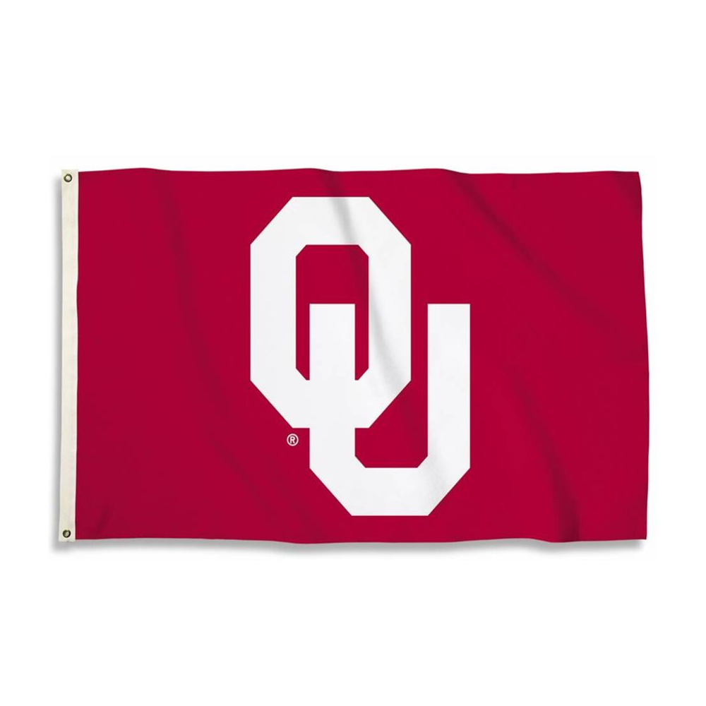 OU Sooners Nylon Applique Flag