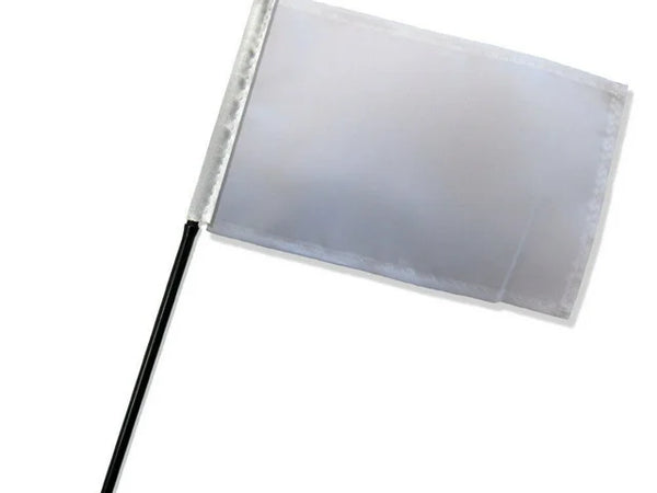 Mini White Blank Flag 4