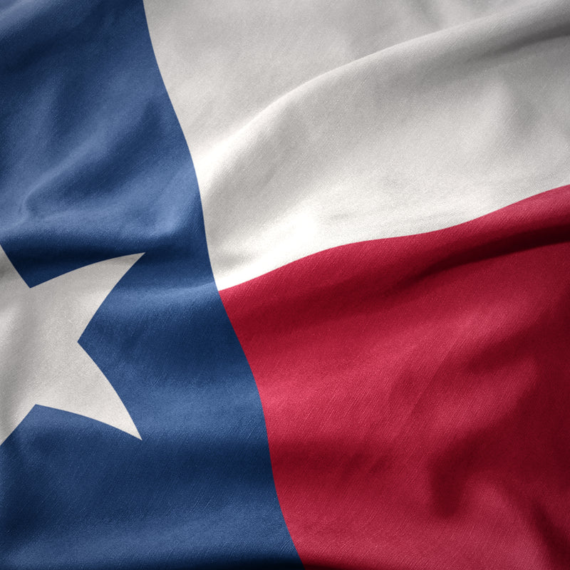 Nylon Texas State Flag Pole Hemmed