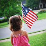 Mini U.S. & Texas Flags On Staffs