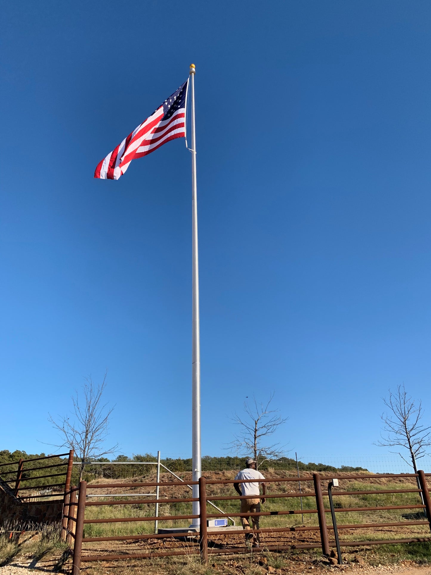 Flagpole From Builder Storage