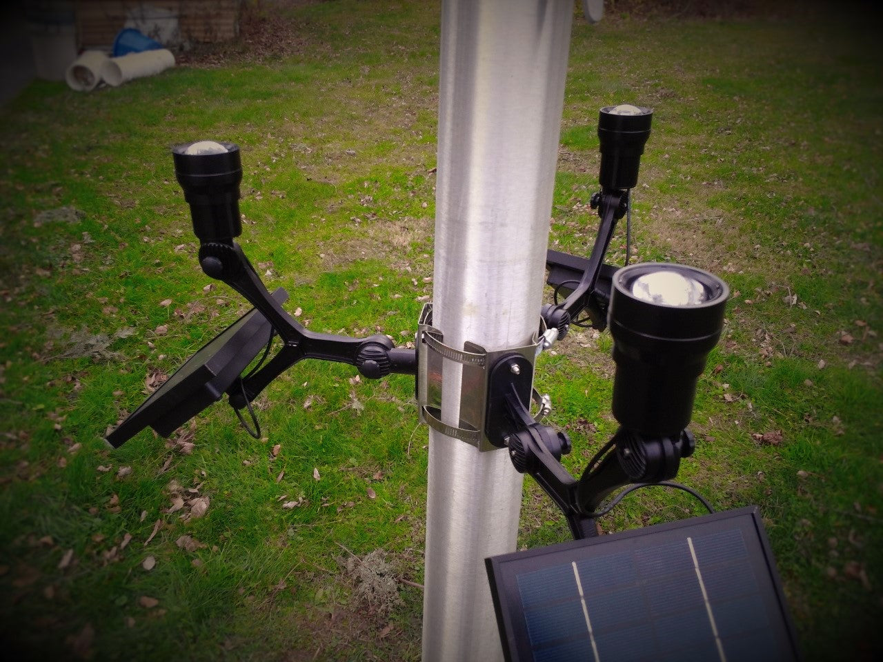 Extreme Commercial Solar Flagpole Light CREE - FIXED