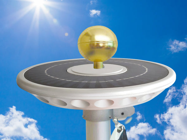 40 LED Double Row Solar Flagpole Light