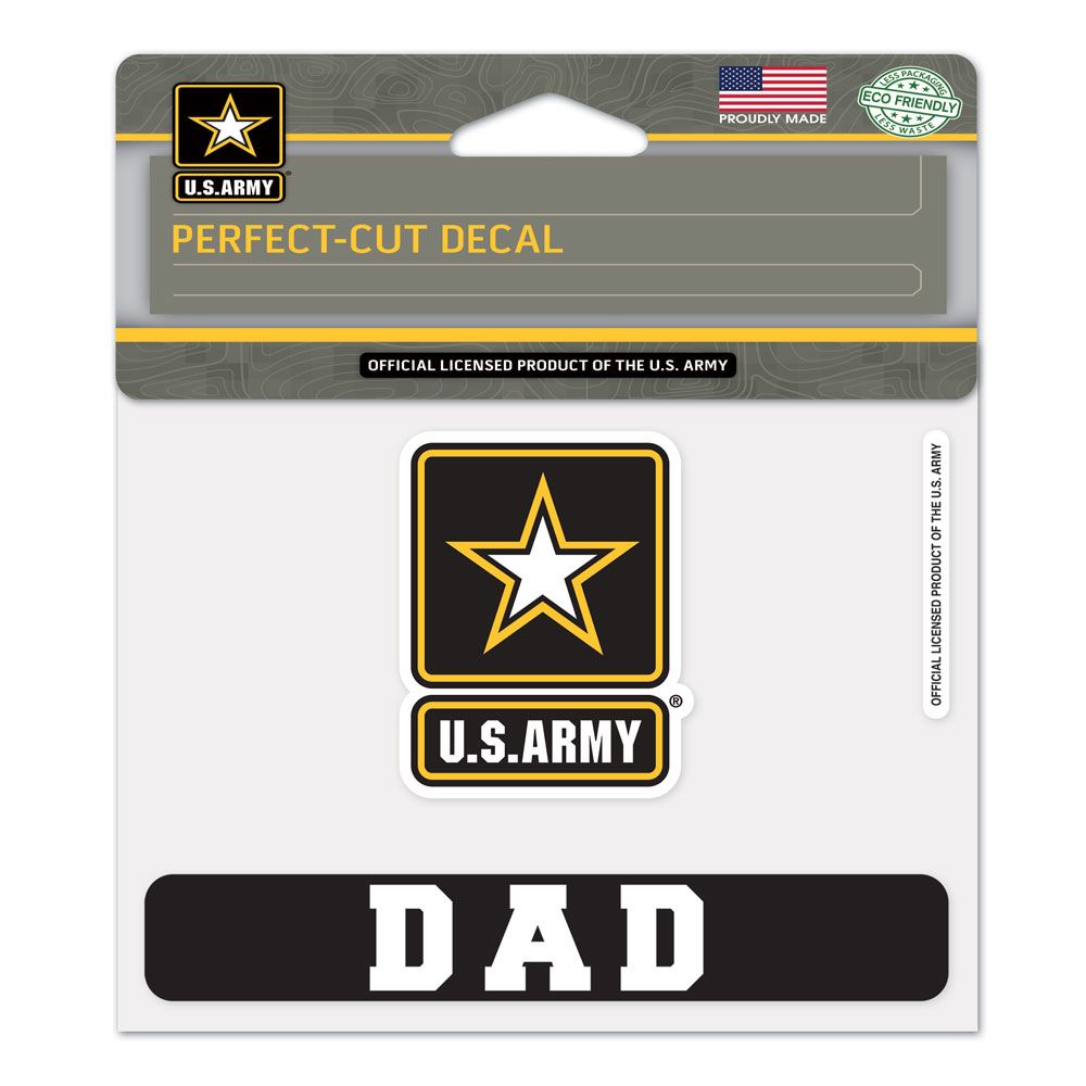 4X5 Army Dad Decal