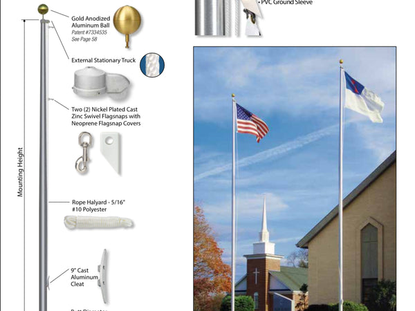 Estate Series Residential Flagpoles